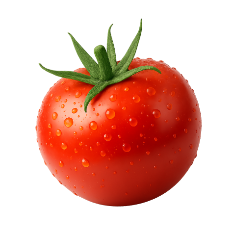 Свежий помидор с каплями воды — фон сайта AdviceFood